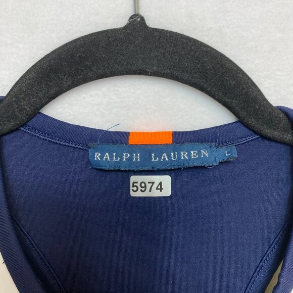 Ralph Lauren Tank Top Athletic Tennis Golf Womens L Shelf Bra Lycra Racerback - Picture 5 of 10